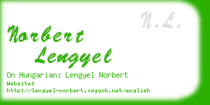norbert lengyel business card